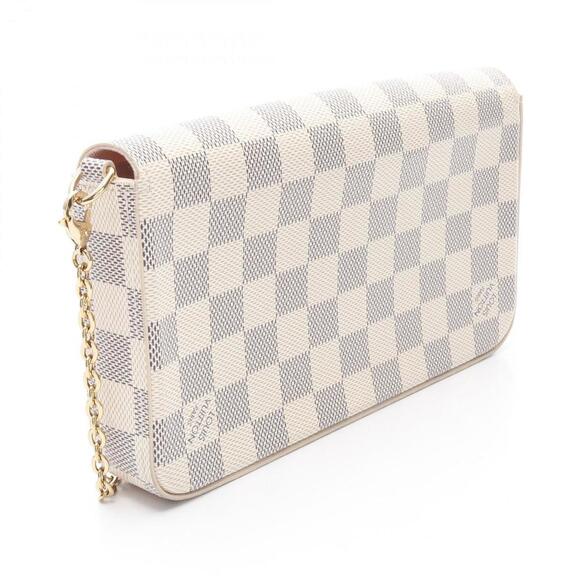 LOUIS VUITTON White Damier Coated Canvas Shoulder Bag - Picture 3 of 9